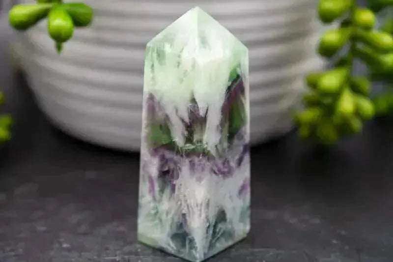 Fluorite Tower - Snowflake - My Crystal Addiction