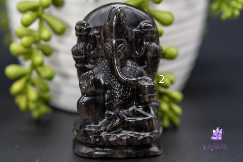 Ganesha Crystal Carving 3" - My Crystal Addiction