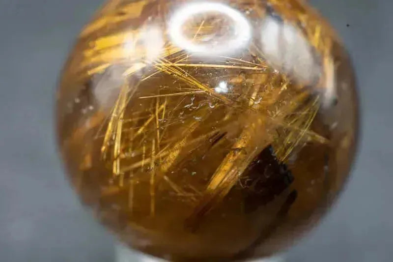Golden Rutile Sphere - My Crystal Addiction