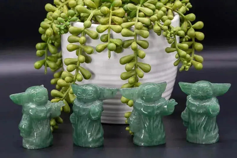 Green Aventurine Carving - Baby Yoda - My Crystal Addiction