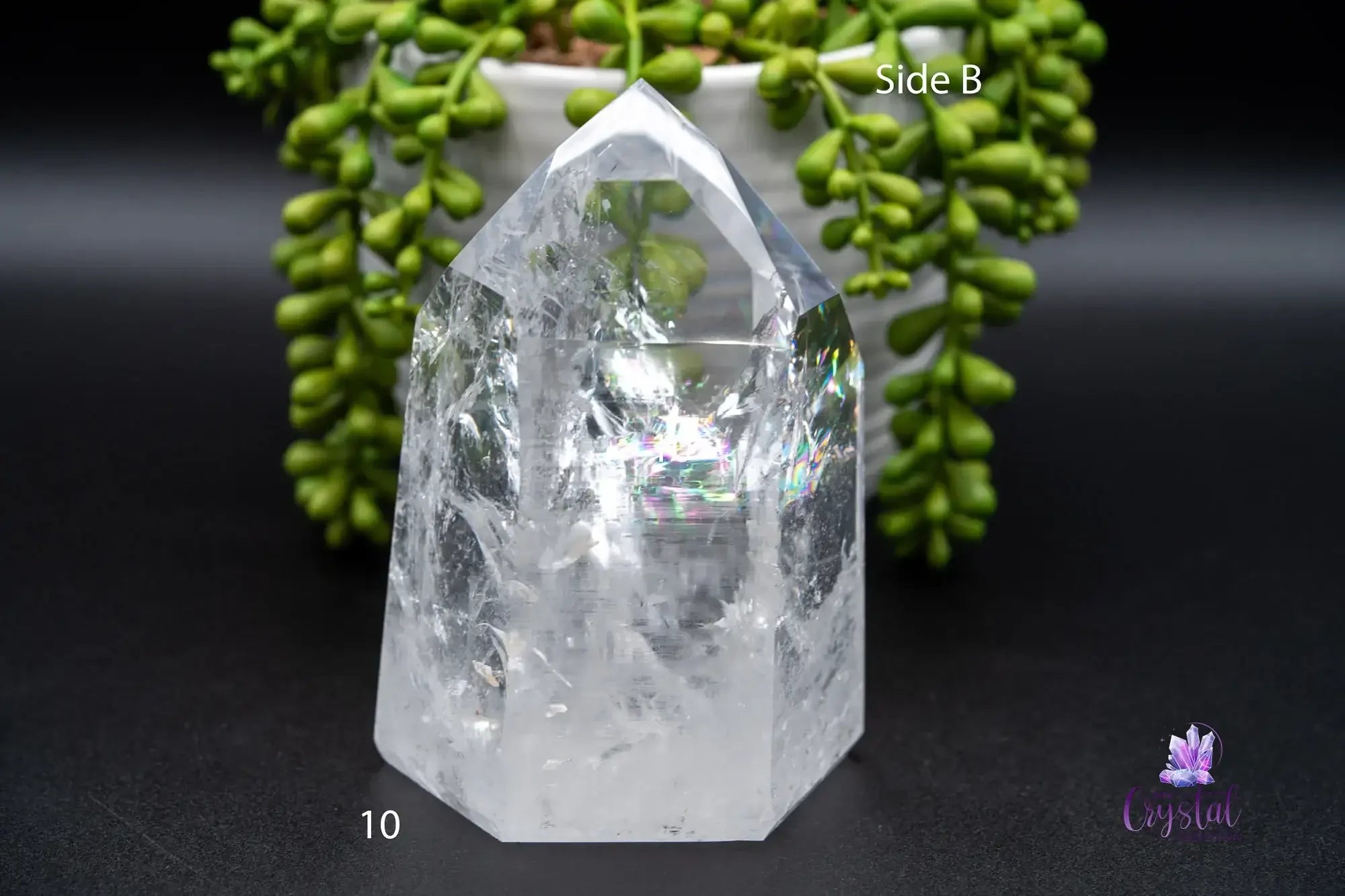 High Quality Semi Polished Lemurian Quartz Tower From Brazil - 51mm-124mm - My Crystal Addiction