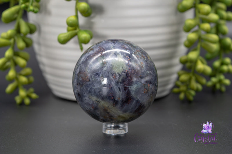Iolite Sphere - Third Eye Chakra - My Crystal Addiction