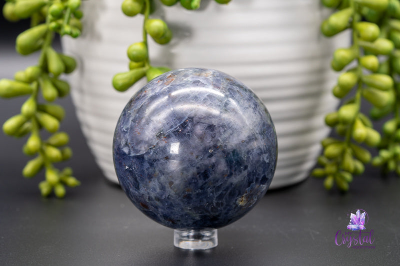 Iolite Sphere - Third Eye Chakra - My Crystal Addiction