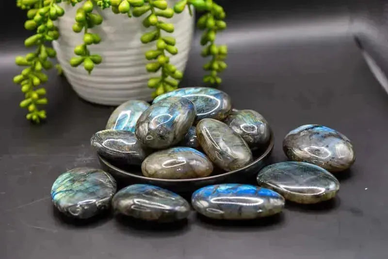 Labradorite Palm - Blue Flash - My Crystal Addiction