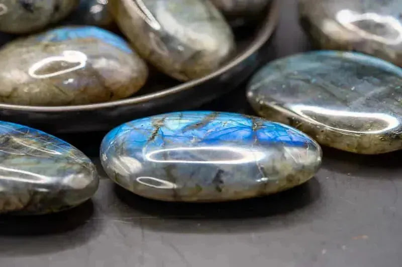Labradorite Palm - Blue Flash - My Crystal Addiction