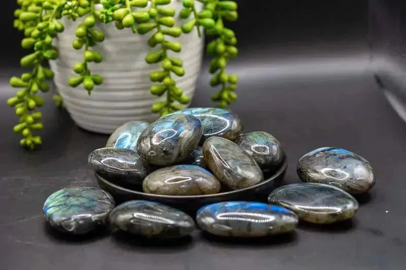 Labradorite Palm - Blue Flash - My Crystal Addiction