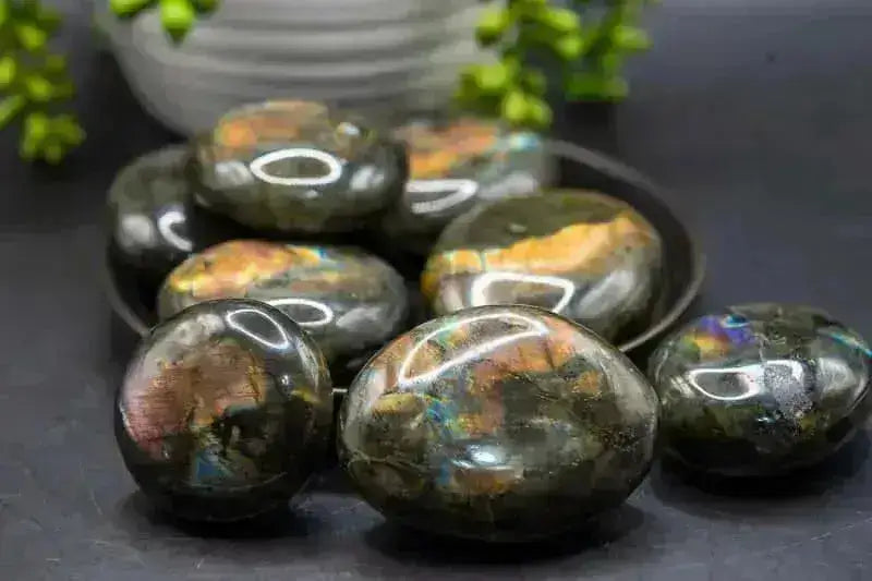 Labradorite Palm - Purple/Orange Flash - My Crystal Addiction