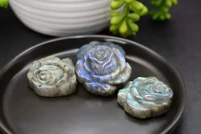 Labradorite Carving - Rose - My Crystal Addiction