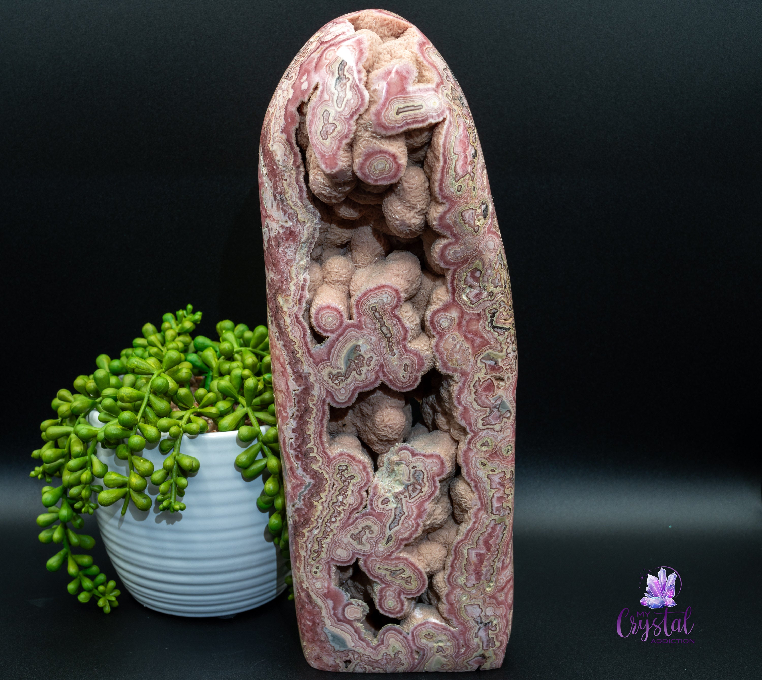 Large Rhodochrosite Freeform - High Quality - Heart Chakra - My Crystal Addiction