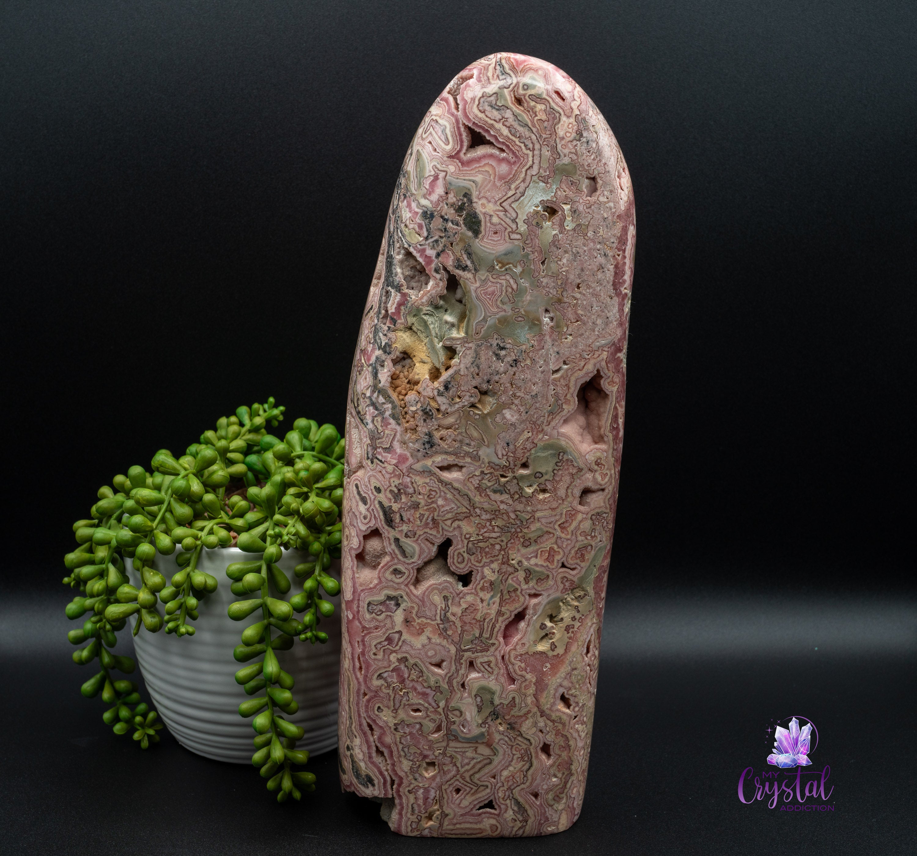Large Rhodochrosite Freeform - High Quality - Heart Chakra - My Crystal Addiction