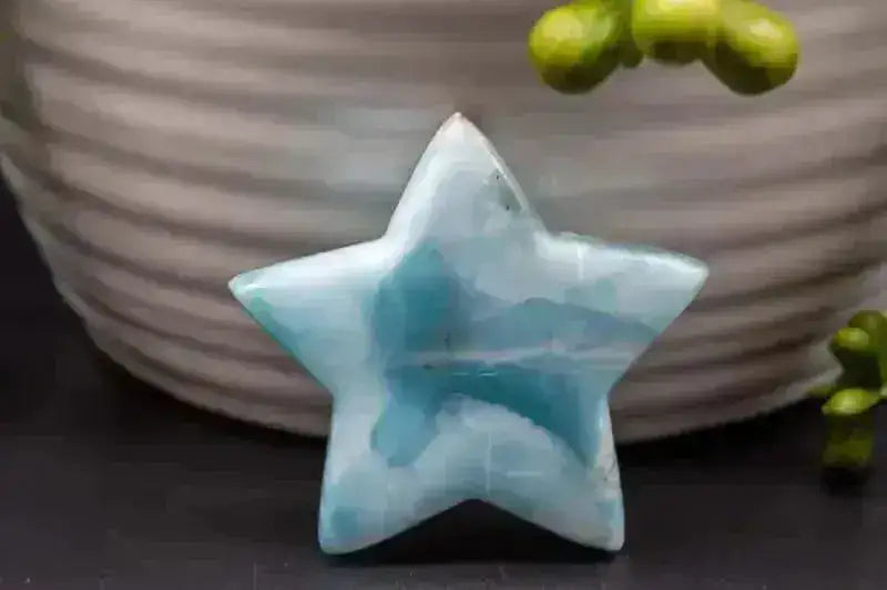 Larimar Star Carving 1.75" - My Crystal Addiction