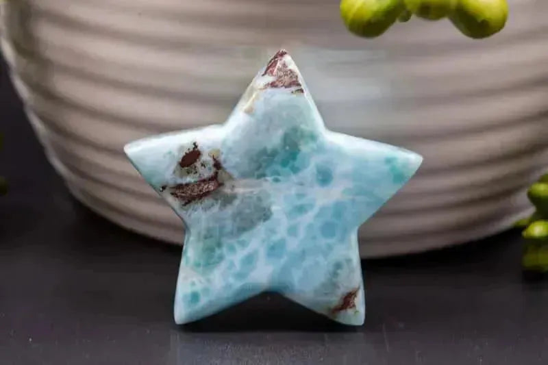 Larimar Star Carving 1.75" - My Crystal Addiction