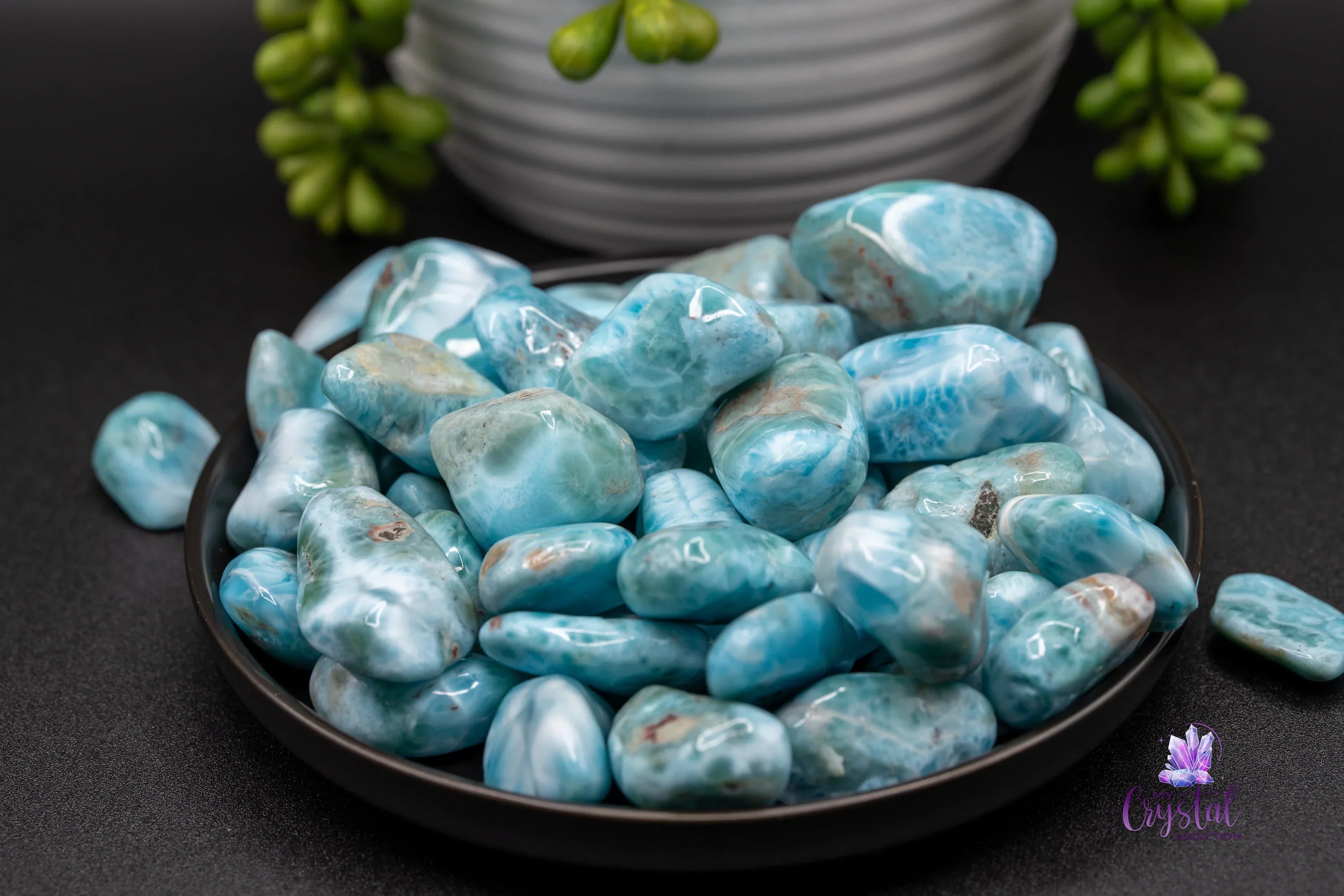 Larimar Tumble - Grade AA - My Crystal Addiction