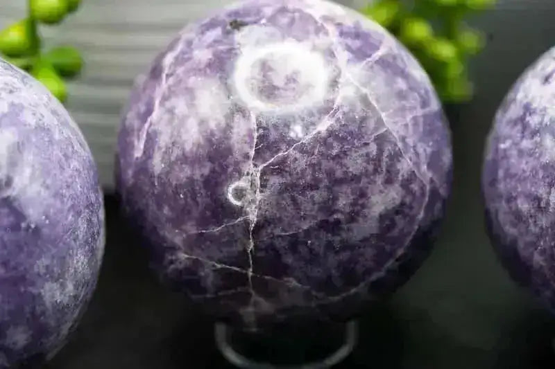 Lepidolite Sphere - 3" - My Crystal Addiction
