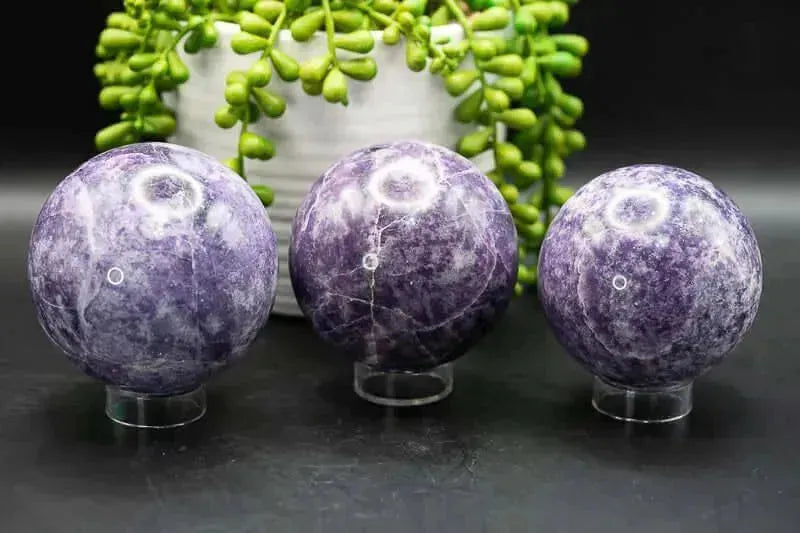 Lepidolite Sphere - 3" - My Crystal Addiction
