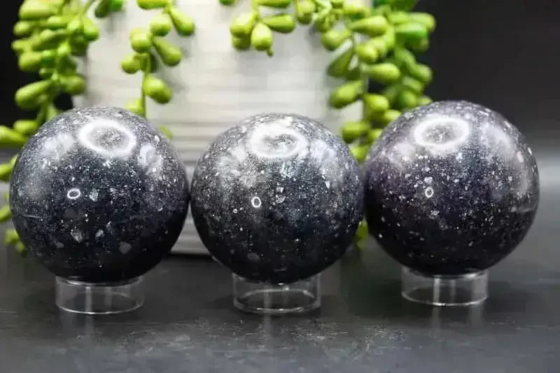 Lepidolite Sphere with Extra Mica - Third Eye Chakra - My Crystal Addiction