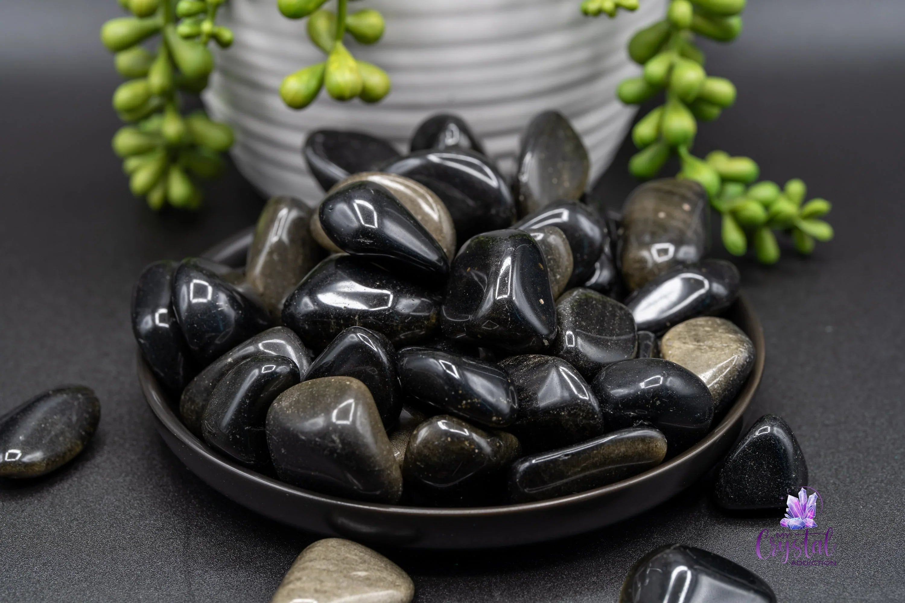 Gold Sheen Obsidian Tumble - My Crystal Addiction