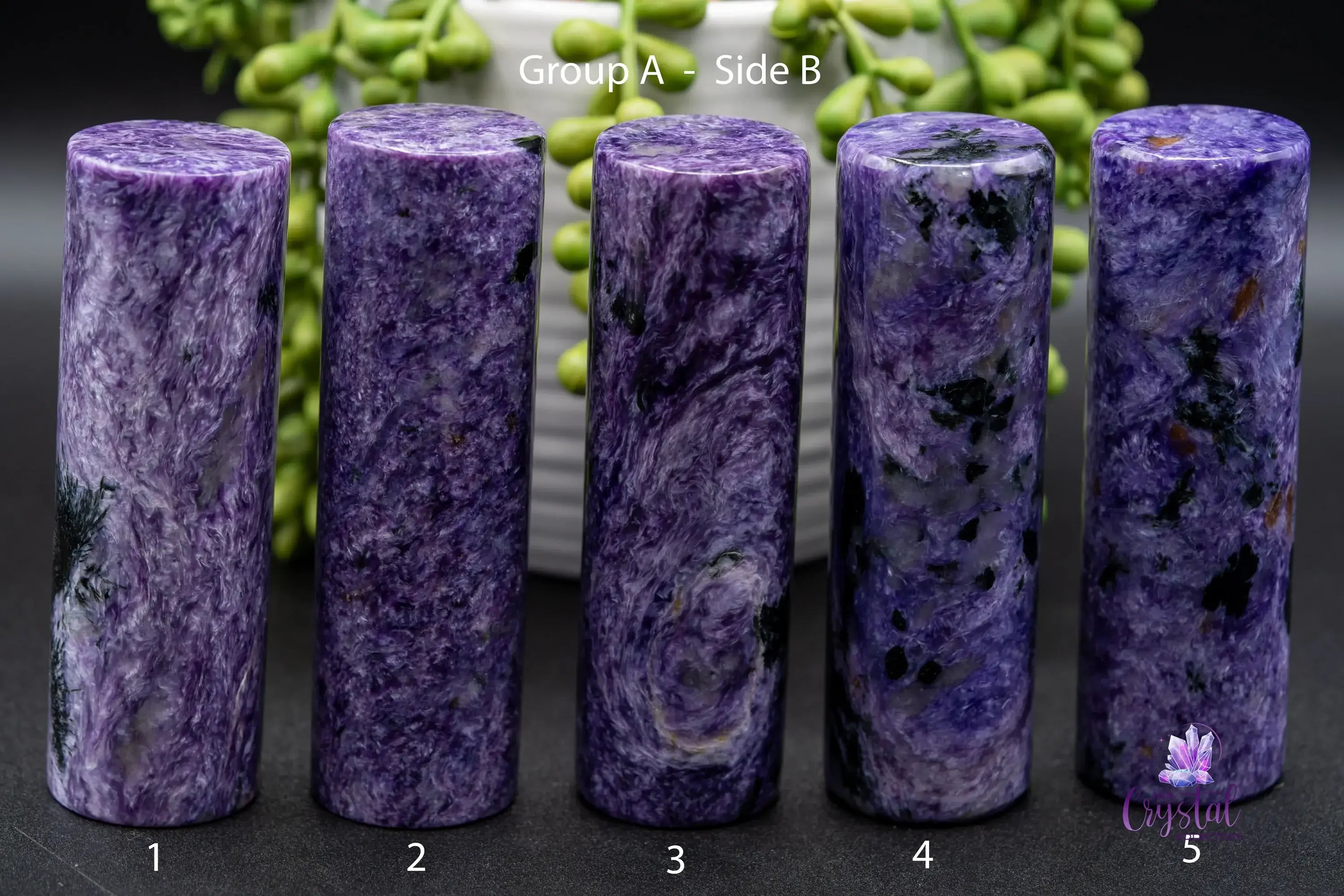 Charoite Harmonizer / Cylinder - My Crystal Addiction