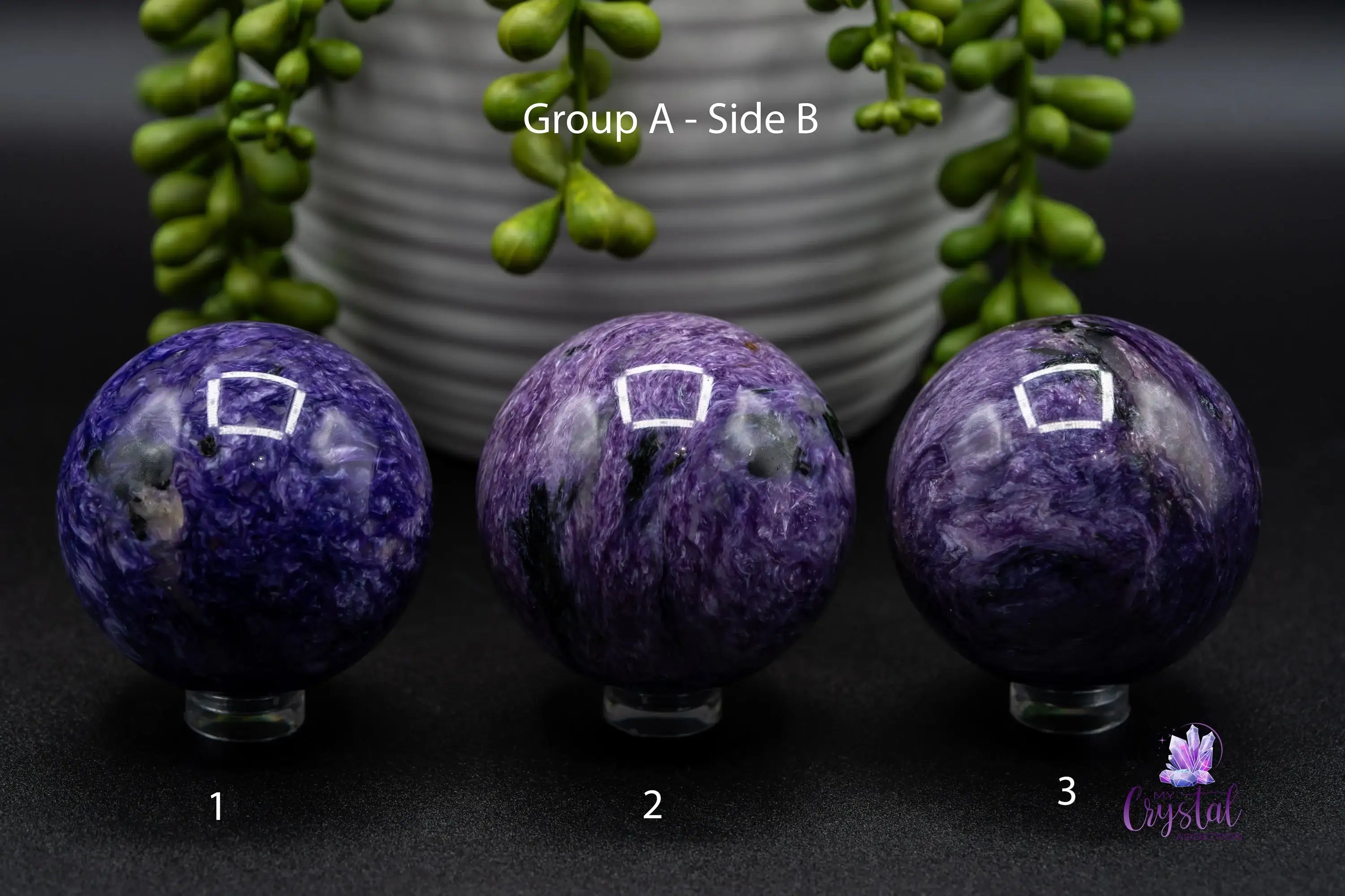 Charoite Sphere 50mm - My Crystal Addiction