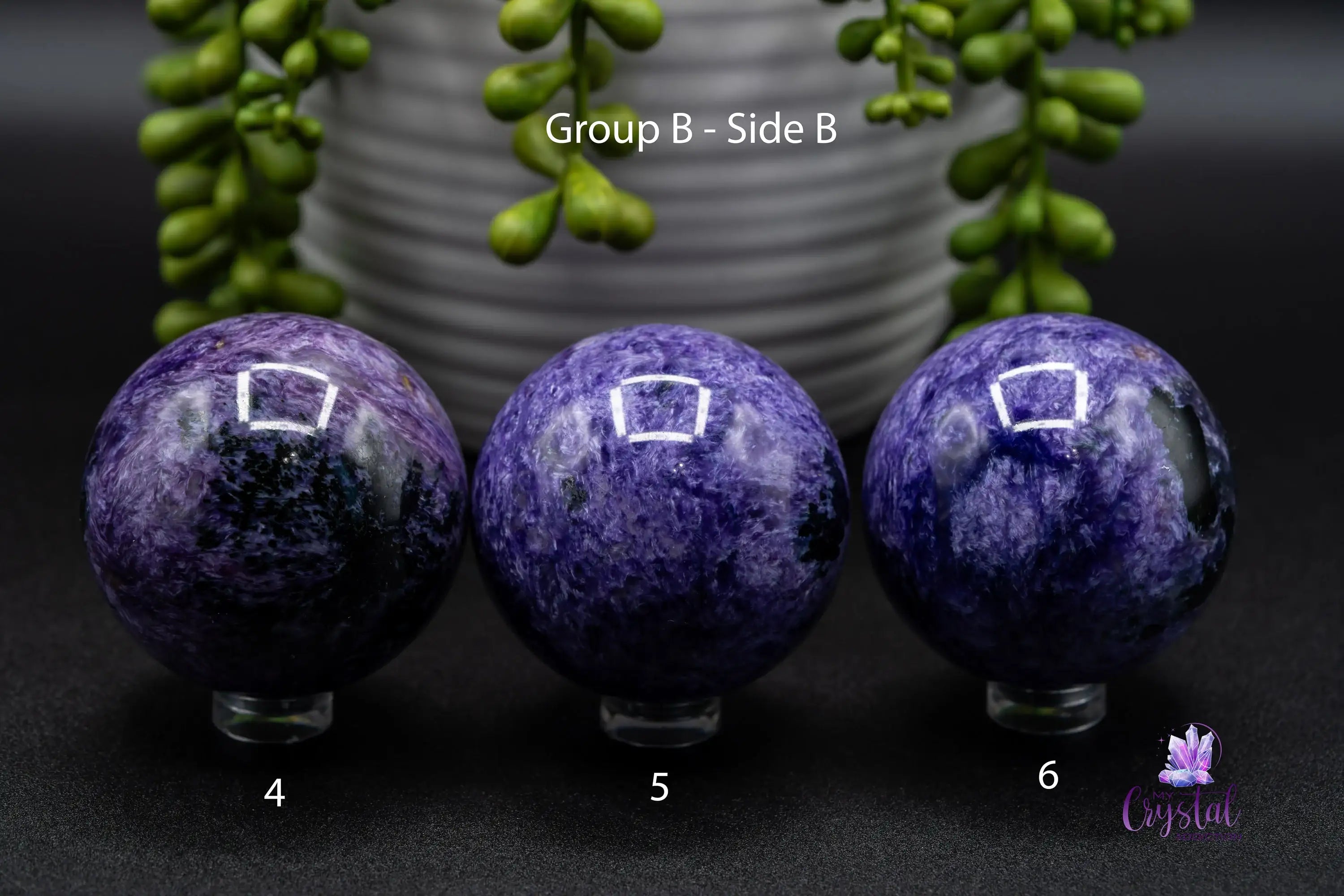Charoite Sphere 50mm - My Crystal Addiction