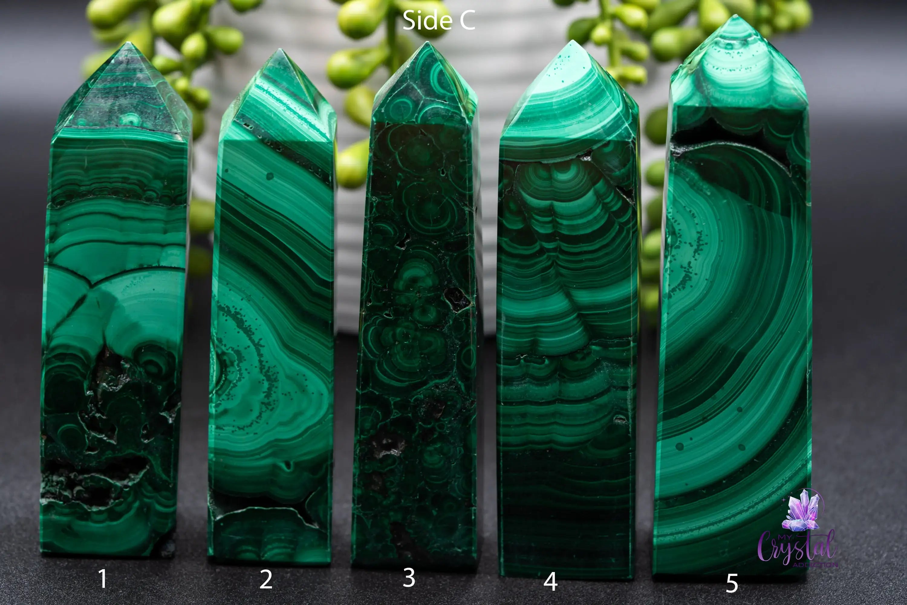 Malachite Tower - My Crystal Addiction