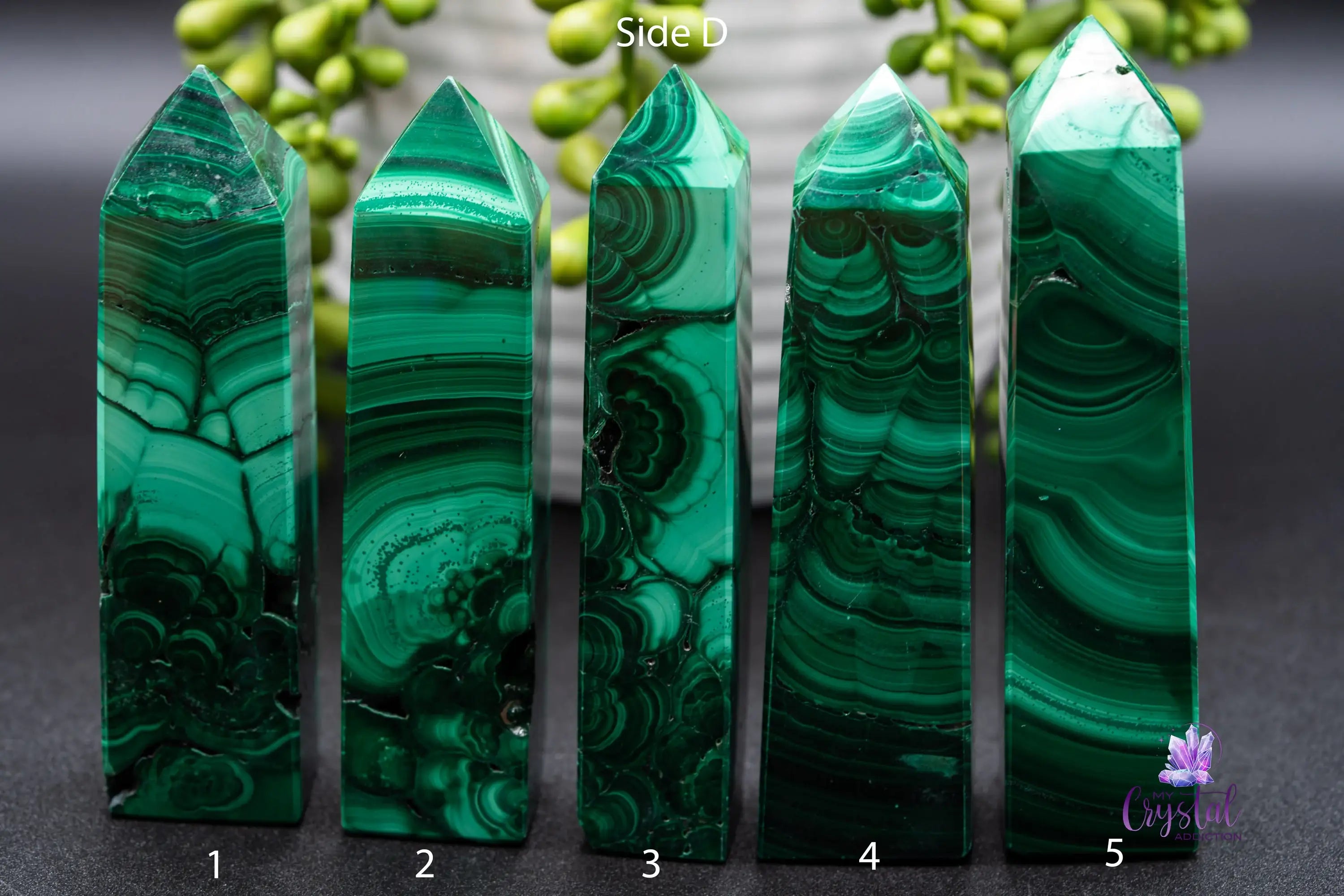 Malachite Tower - My Crystal Addiction
