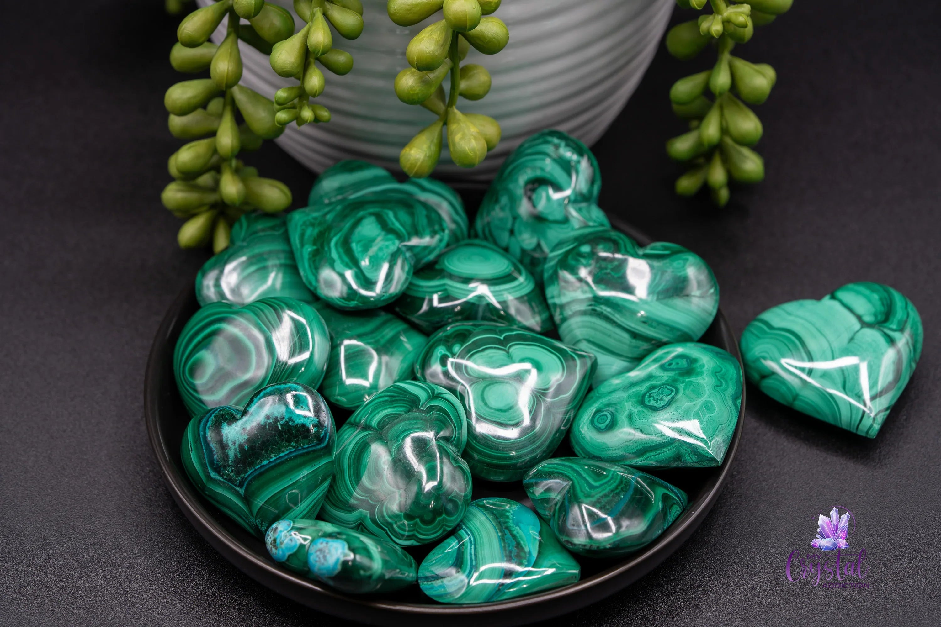 Malachite Heart Carving - My Crystal Addiction