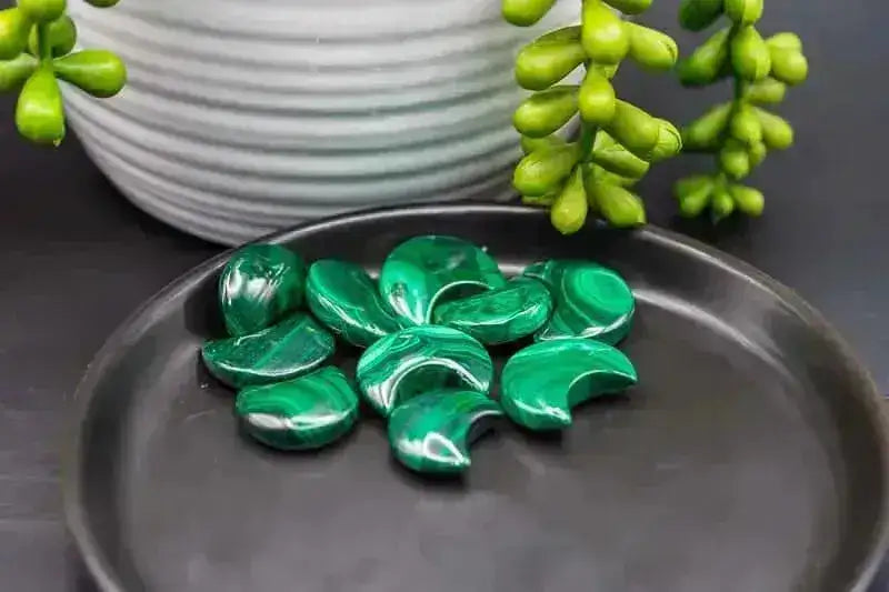 Malachite Carving - Moon - My Crystal Addiction
