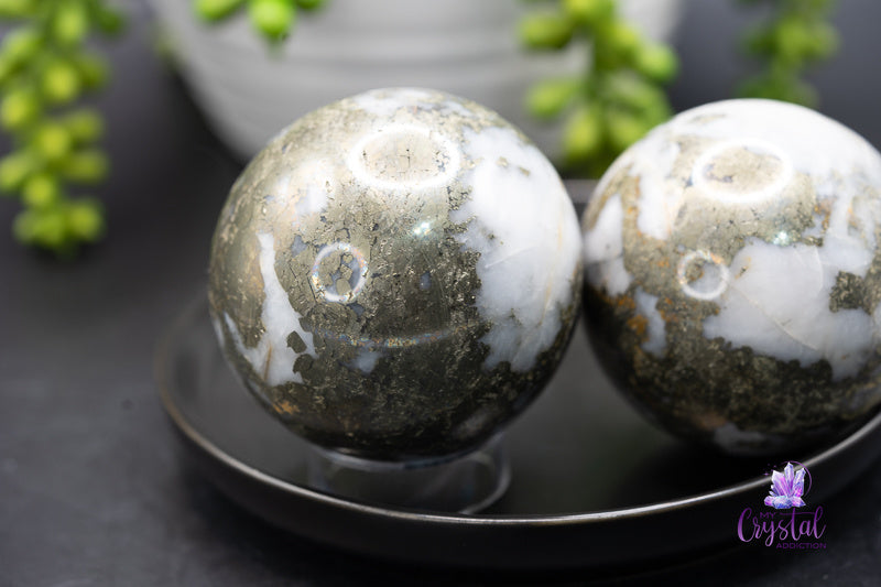 Marcasite Sphere - Solar Plexus Chakra - My Crystal Addiction
