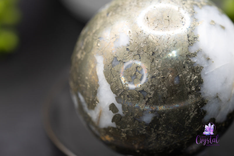 Marcasite Sphere - Solar Plexus Chakra - My Crystal Addiction
