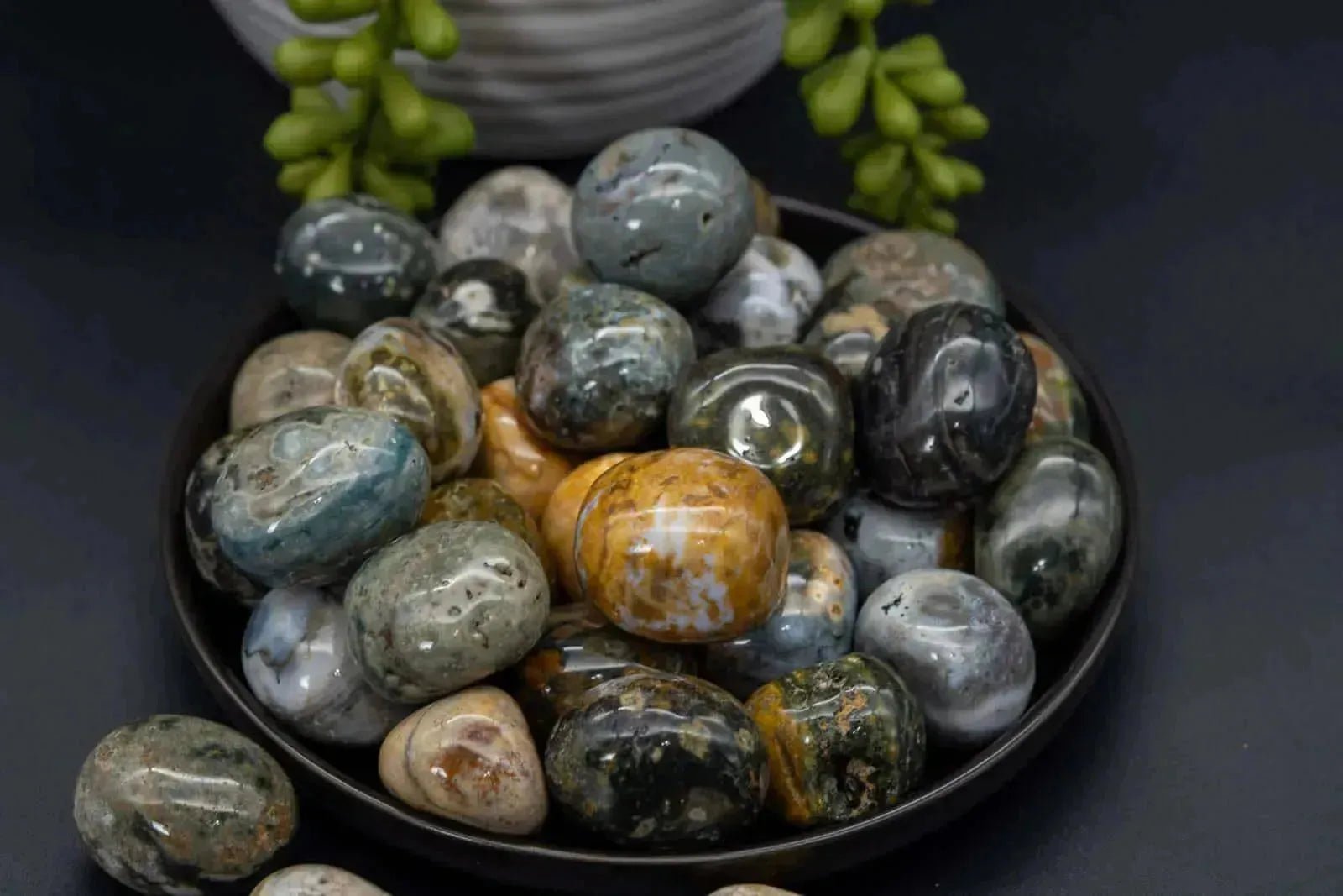 Ocean Jasper Tumble - My Crystal Addiction