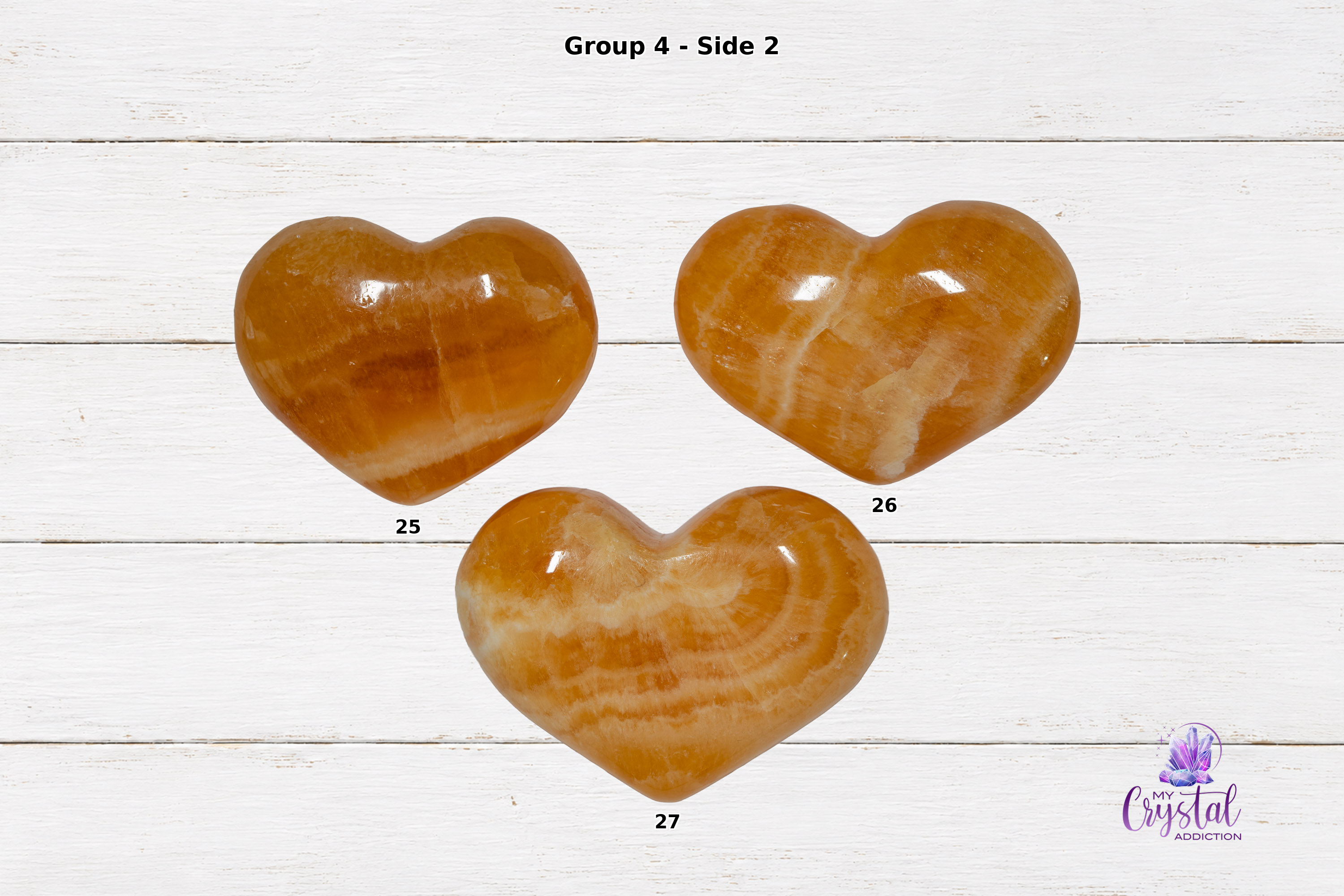 Orange Calcite Heart Carving - High Quality - Sacral Chakra - My Crystal Addiction
