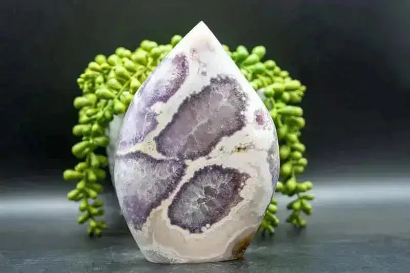 Pink Amethyst w/Flower Agate Freeform - My Crystal Addiction