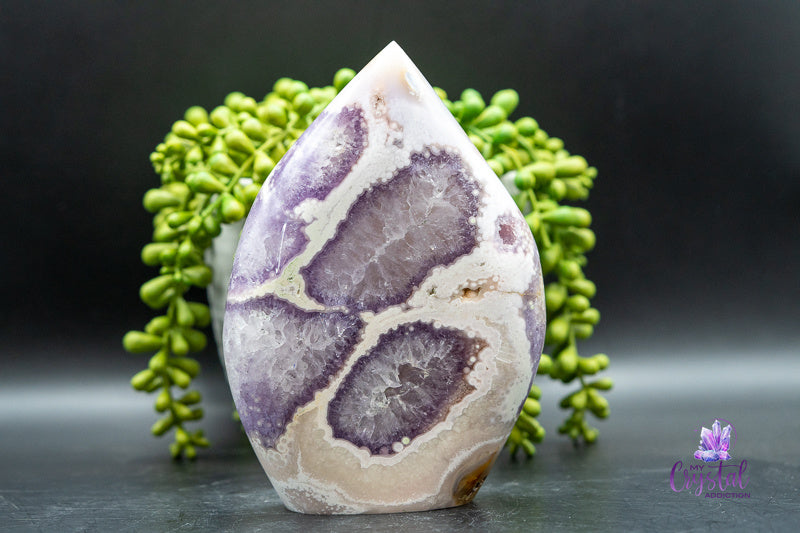 Pink Amethyst with Flower Agate Freeform - Heart Chakra - My Crystal Addiction