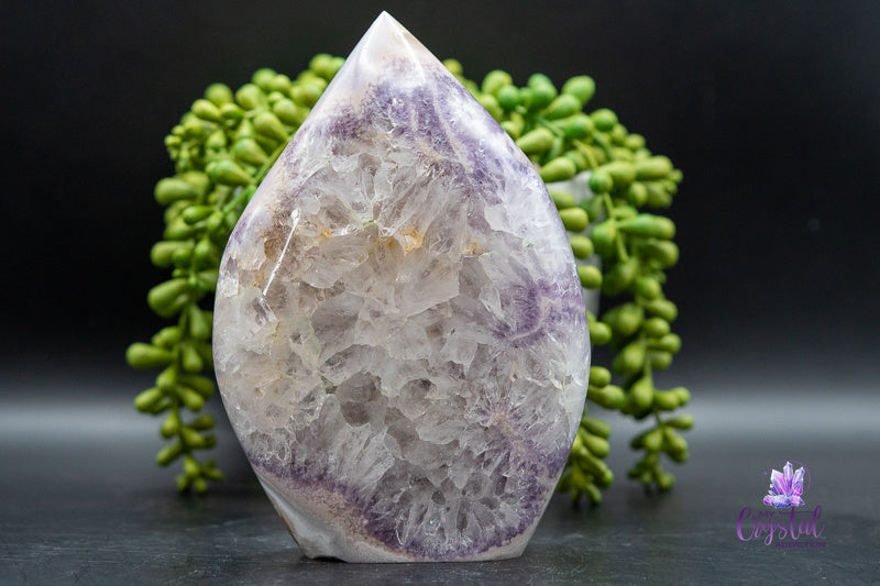 Pink Amethyst with Flower Agate Freeform - Heart Chakra - My Crystal Addiction