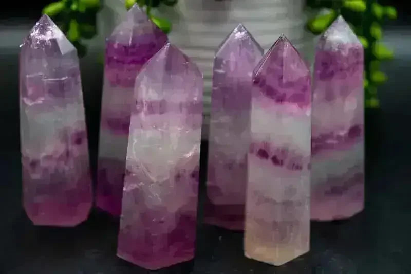 Pink Fluorite Tower - Third Eye Chakra - My Crystal Addiction