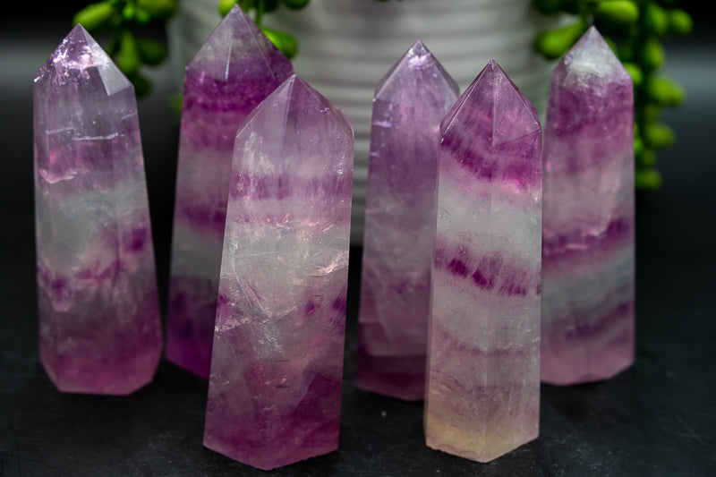 Pink Fluorite Tower - Third Eye Chakra - My Crystal Addiction