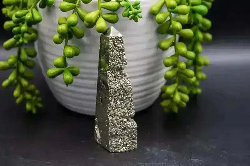 Pyrite Tower - Druzy 3.75" - My Crystal Addiction