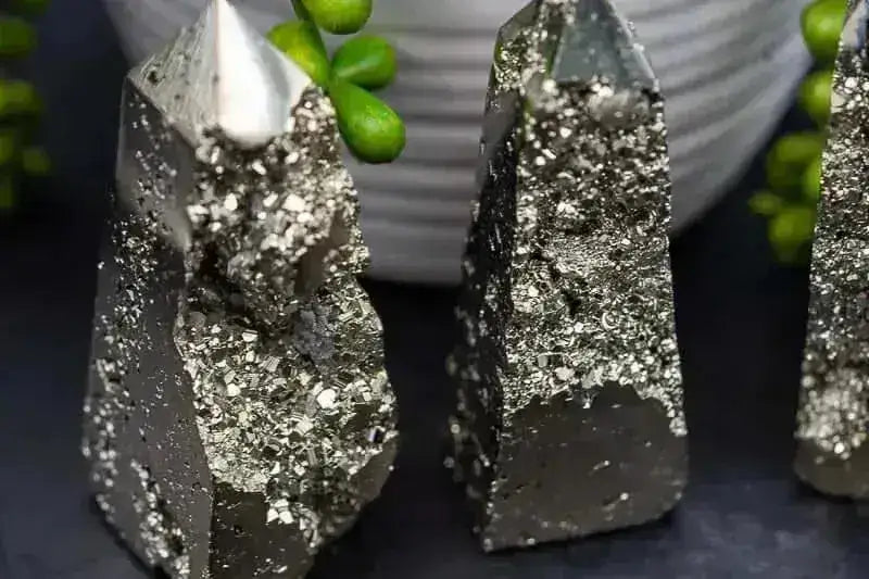 Pyrite Tower - Druzy 3.5" - My Crystal Addiction