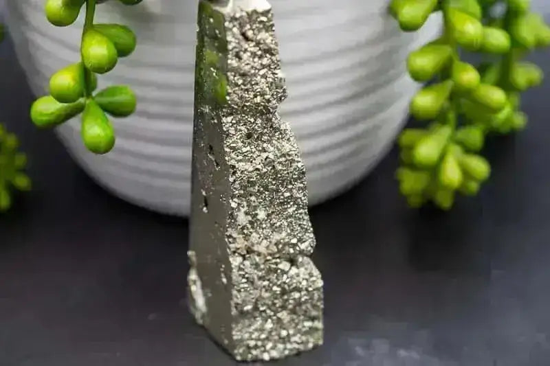 Pyrite Tower - Druzy 3.75" - My Crystal Addiction
