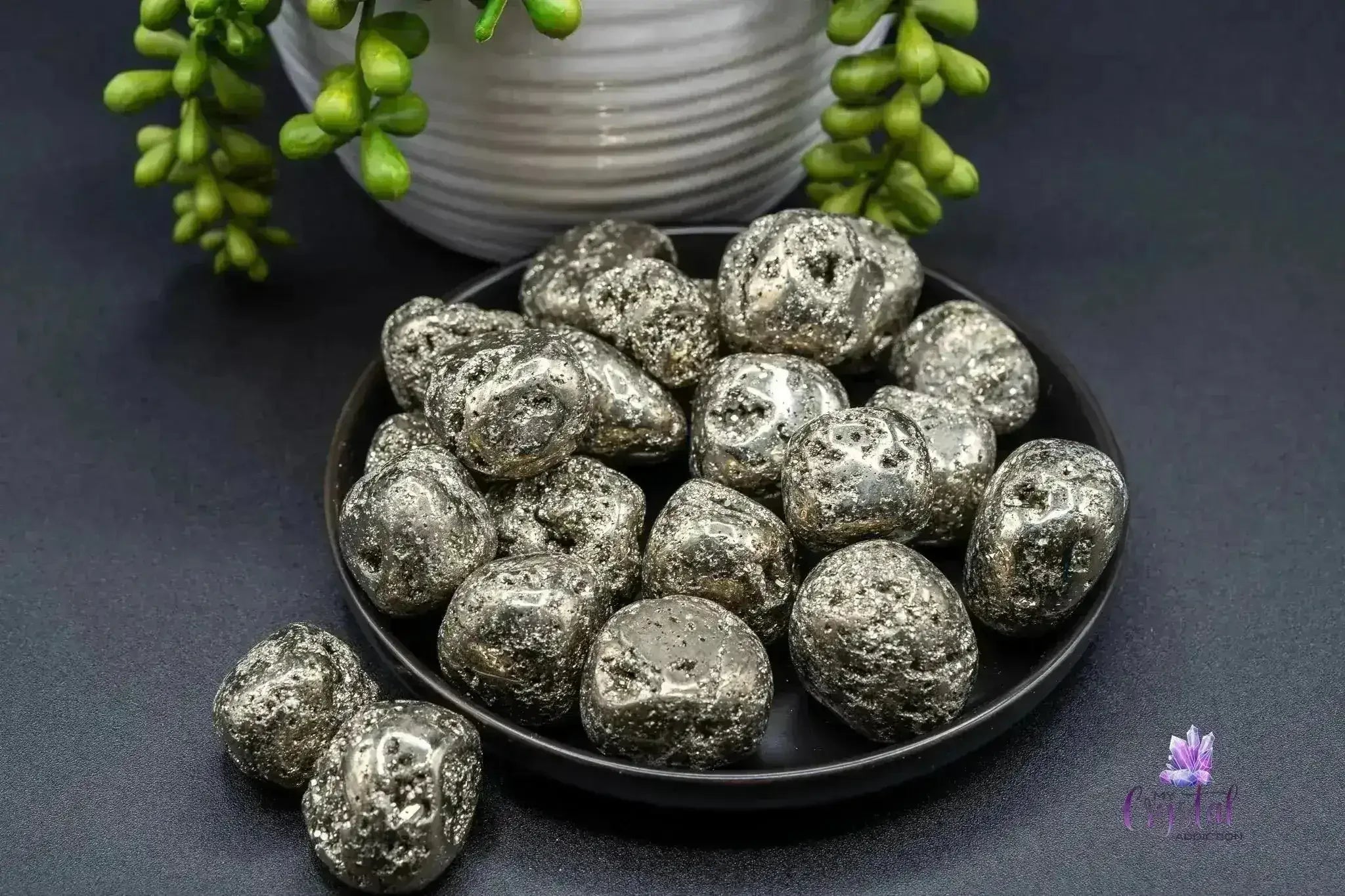 Pyrite Tumble - Druzy - My Crystal Addiction