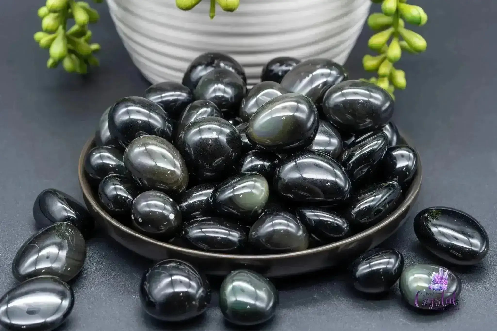 Rainbow Obsidian Tumble - My Crystal Addiction