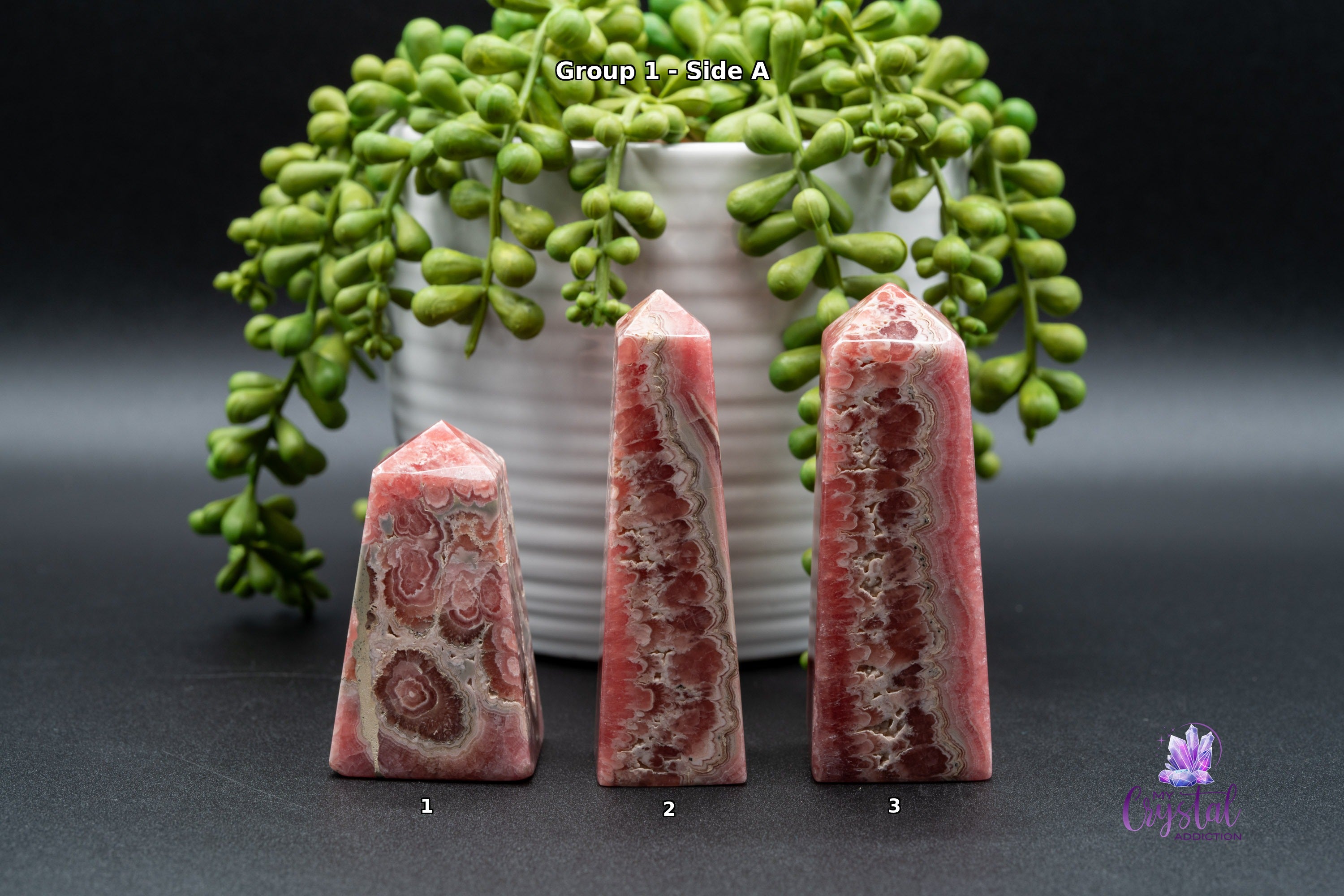 Rhodochrosite Tower - High Quality - Heart Chakra - My Crystal Addiction