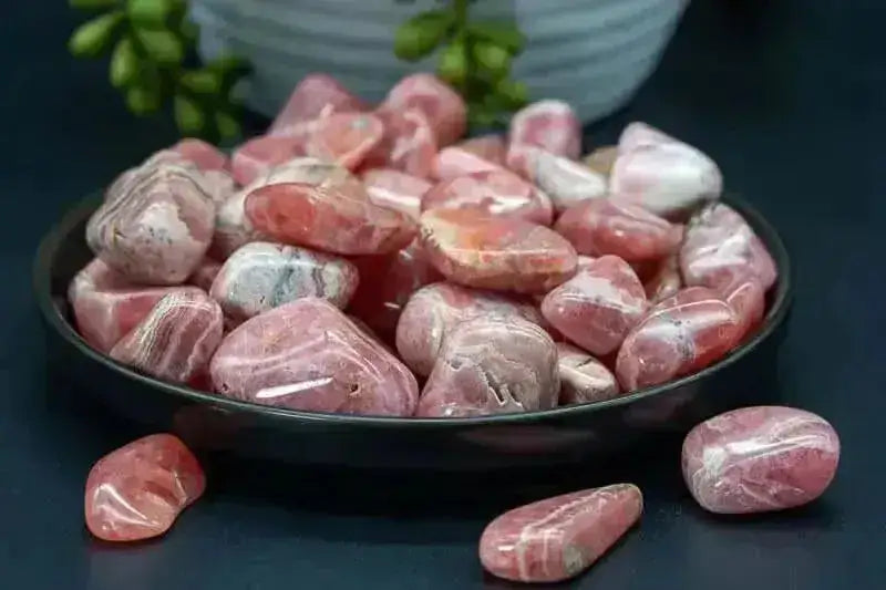 Rhodochrosite Tumble - Banded - My Crystal Addiction
