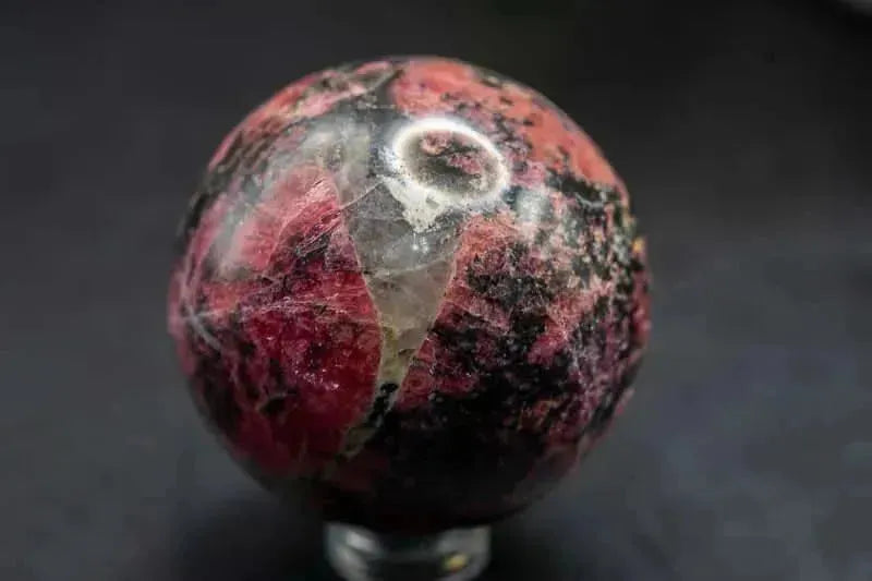 Rhodonite Sphere - 1.8"/46mm - My Crystal Addiction
