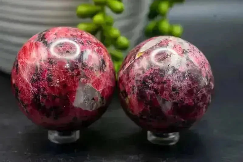 Rhodonite Sphere - Heart Chakra - My Crystal Addiction