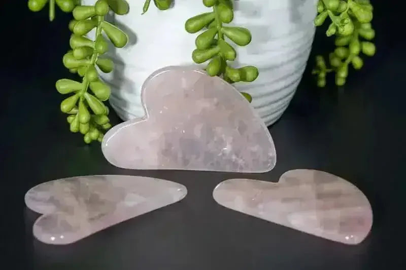 Rose Quartz Gua Sha - Heart Chakra - My Crystal Addiction