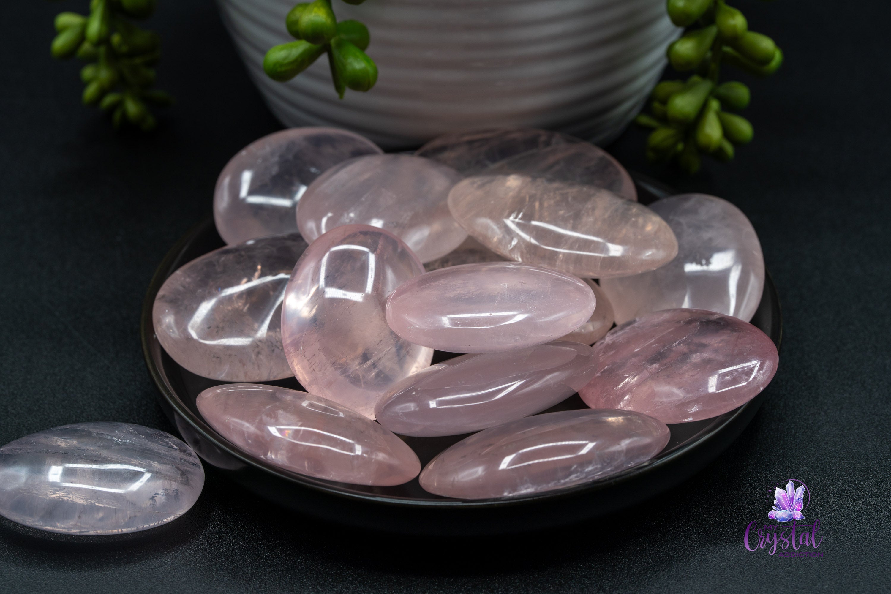 Rose Quartz Palm - My Crystal Addiction