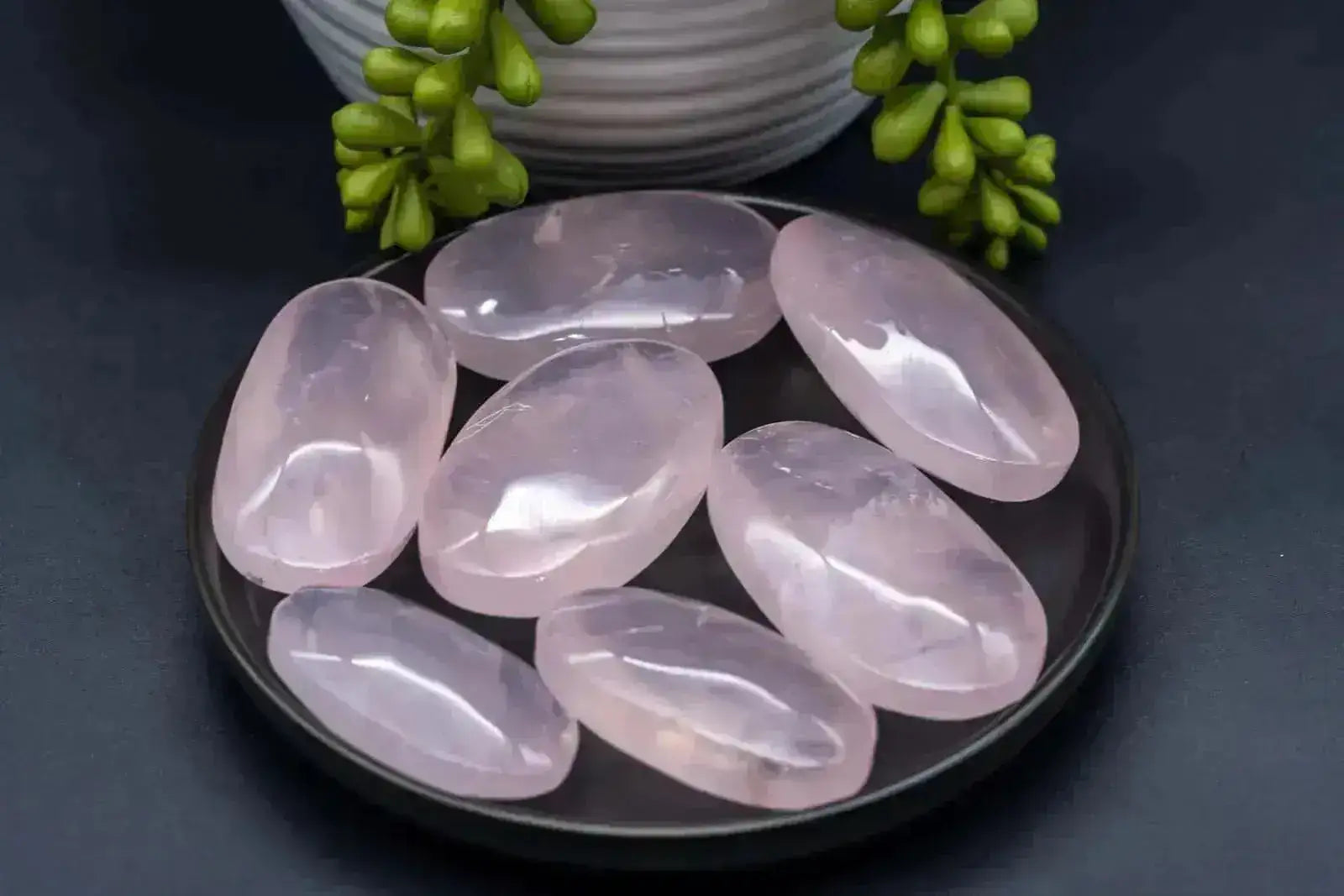 Rose Quartz Palm Stone - My Crystal Addiction
