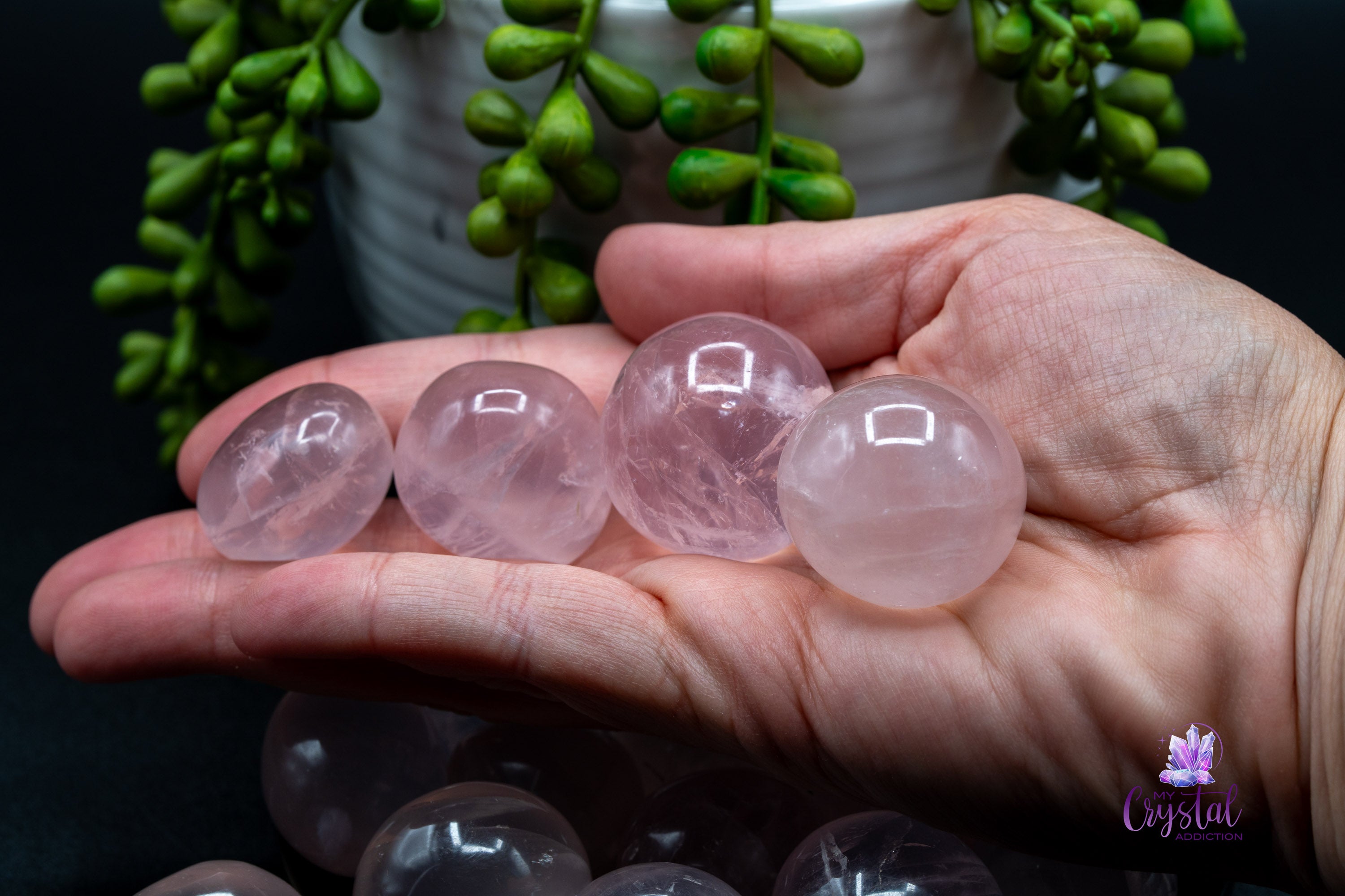 Rose Quartz Tumble - My Crystal Addiction